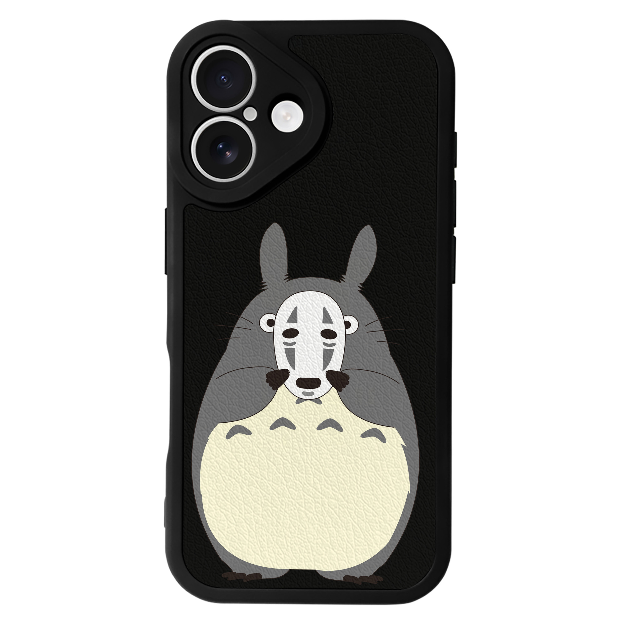 （画像用） となりのトトロ 草壁メイ 草壁サツキ My Neighbor Totoro Satsuki Kusakabe Mei Kusakabe 【iPhone 16シリーズ対応】シリコンスマホケース（レザー調） 材質：シリコン